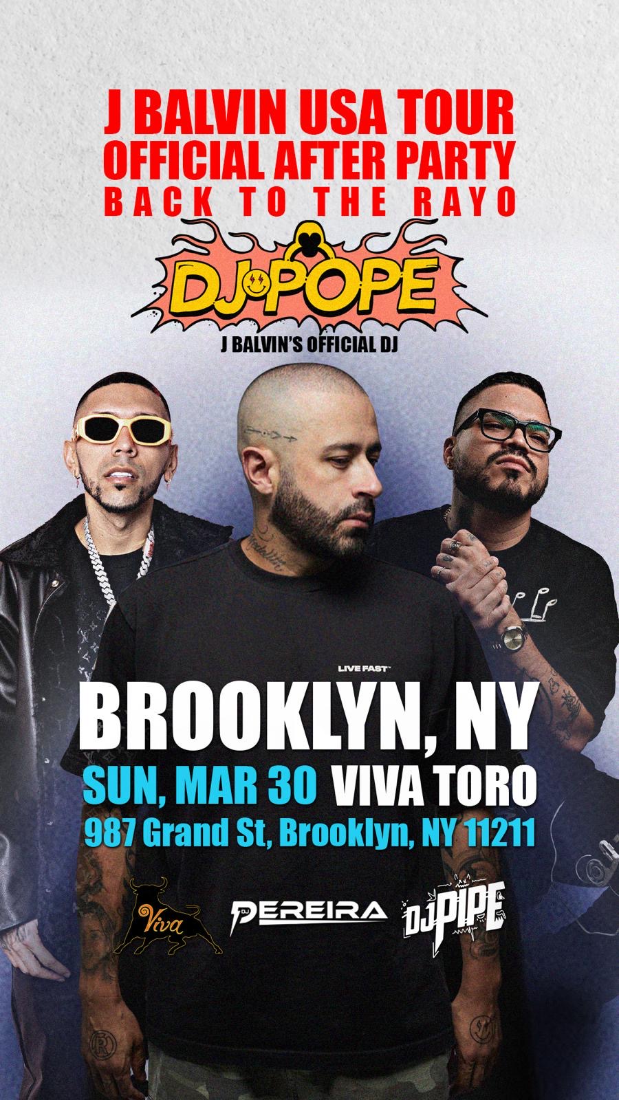 J Balvin Official Concert Afterparty con DJ Pope-DJ Pereira-DJ Pipe