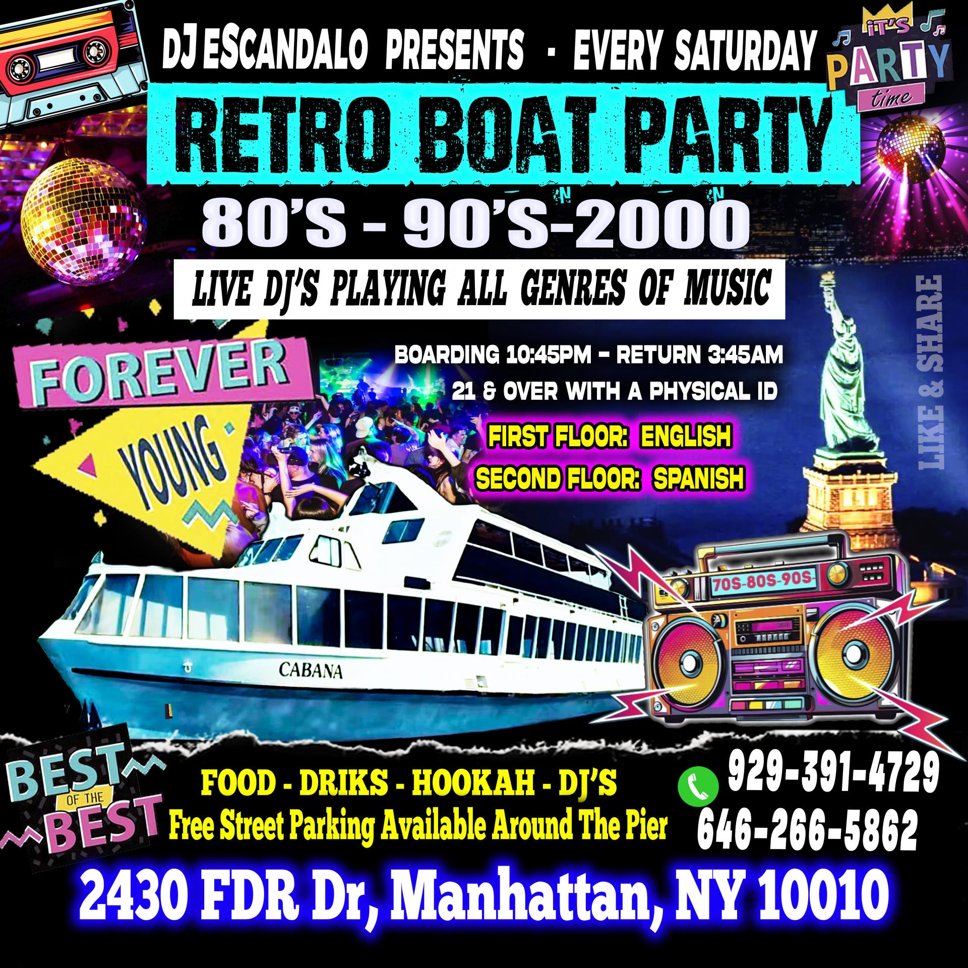 Retro Boat Party - May 24