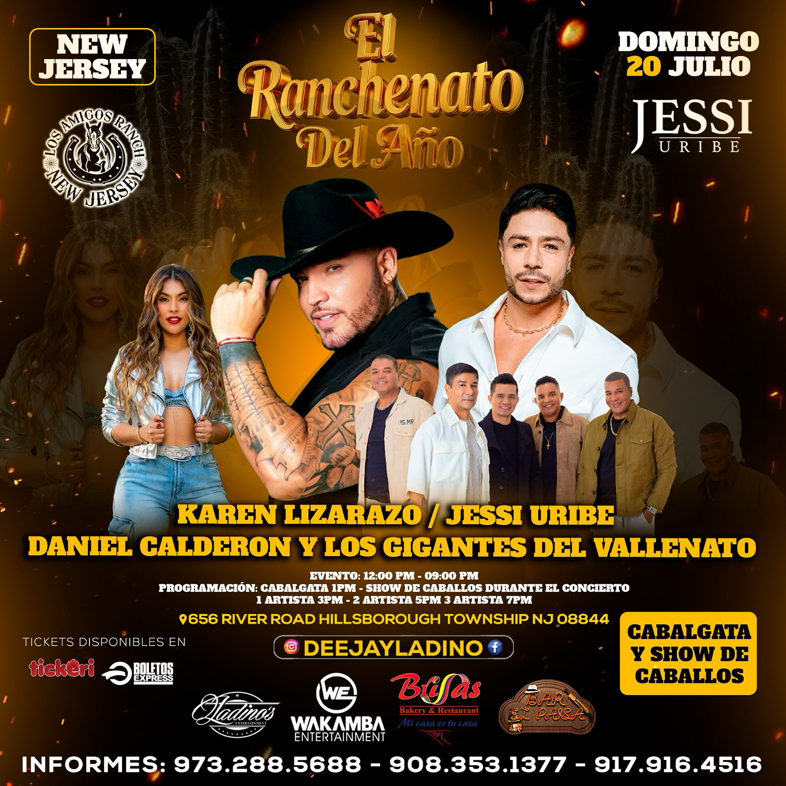 Buy tickets for JESSI URIBE | KAREN LIZARAZO | DANIEL CALDERON | LOS GIGANTES DEL VALLENATO JESSI URIBE | KAREN LIZARAZO | DANIEL CALDERON | LOS GIGANTES DEL VALLENATO