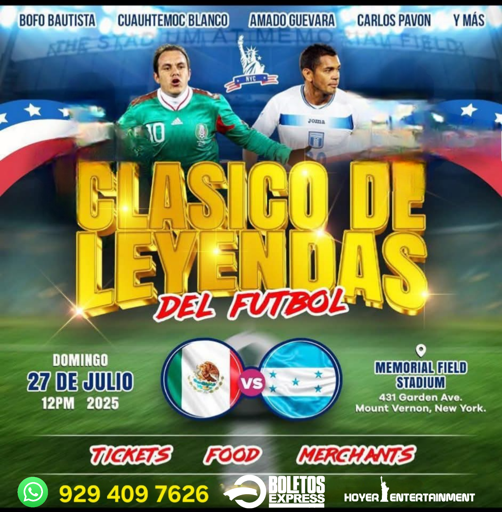 Duelo de Leyendas México vs Honduras