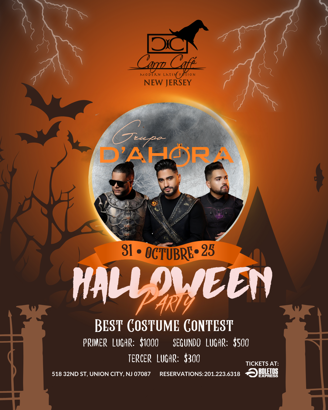 Buy tickets for Halloween Party en Carro Café NJ Halloween Party en Carro Café NJ