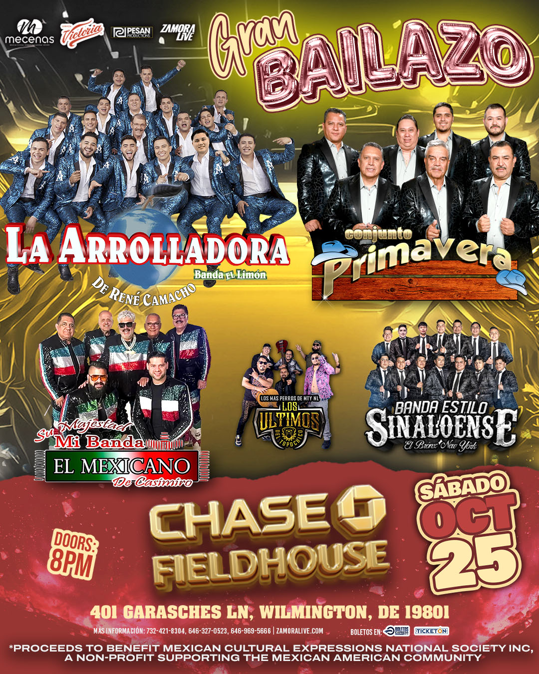 LA ARROLLADORA BANDA EL LIMÓN • CONJUNTO PRIMAVERA • MI BANDA EL MEXICANO Y MÁS! EN CHASE FIELDHOUSE