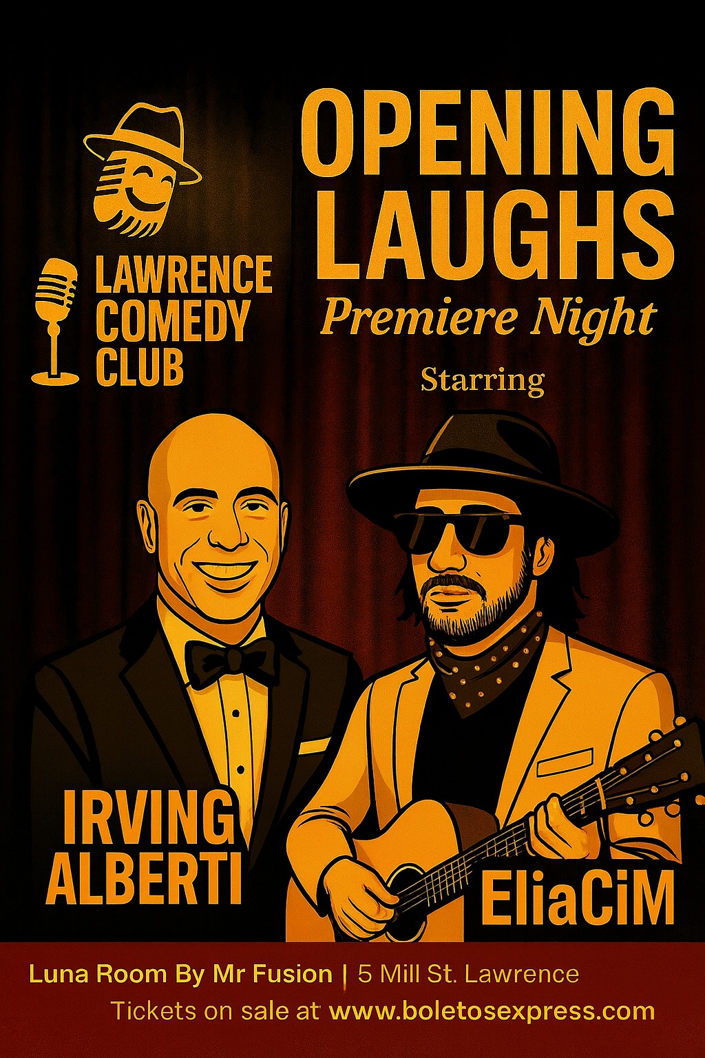 Lawrence Comedy Club Irving Alberti & Eliacim