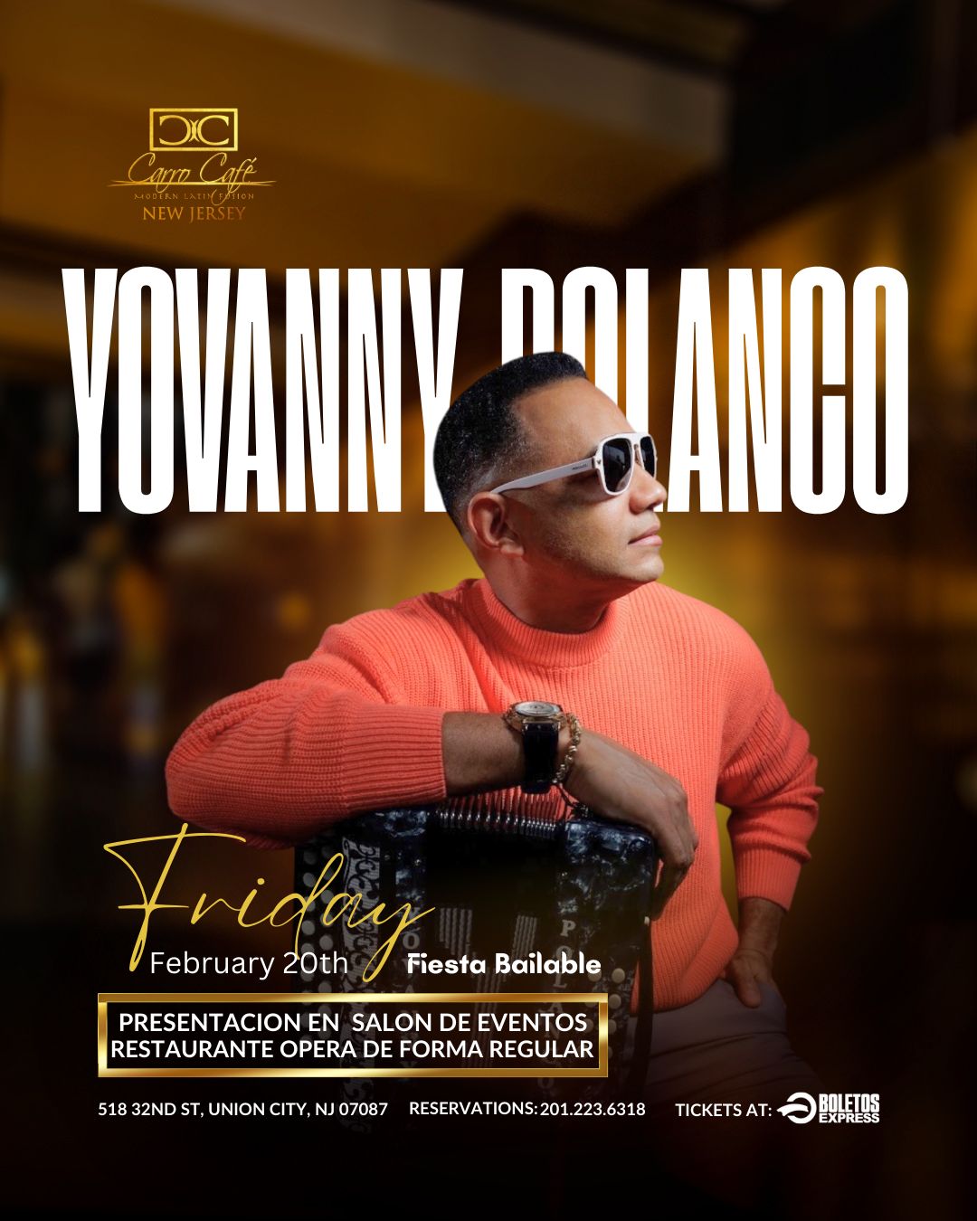 Buy tickets for YOVANNY POLANCO | ENTRADAS GENERALES YOVANNY POLANCO | ENTRADAS GENERALES