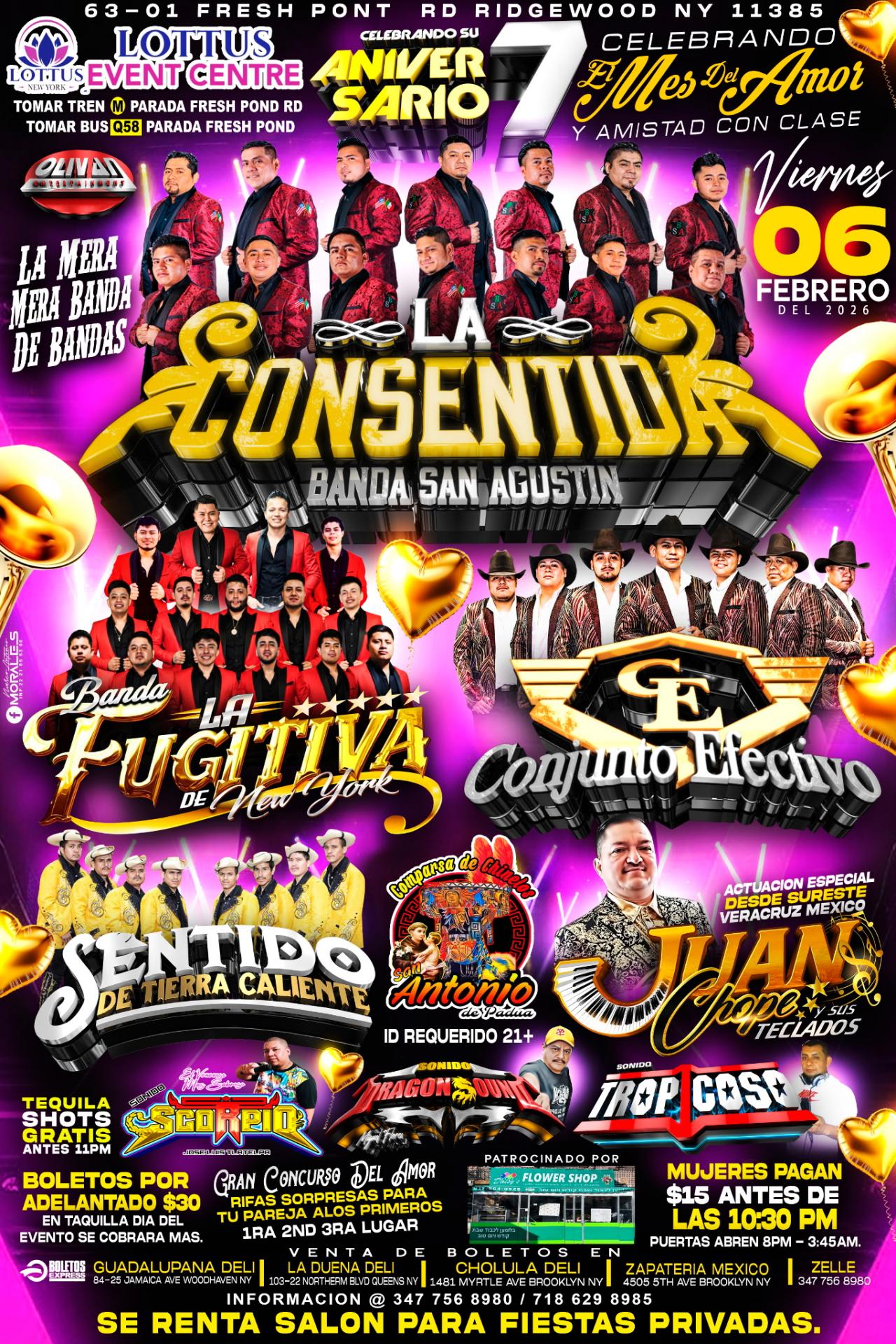 Banda San Agustin, Banda La Fugitiva, Conjunto Effectivo, Chinelos