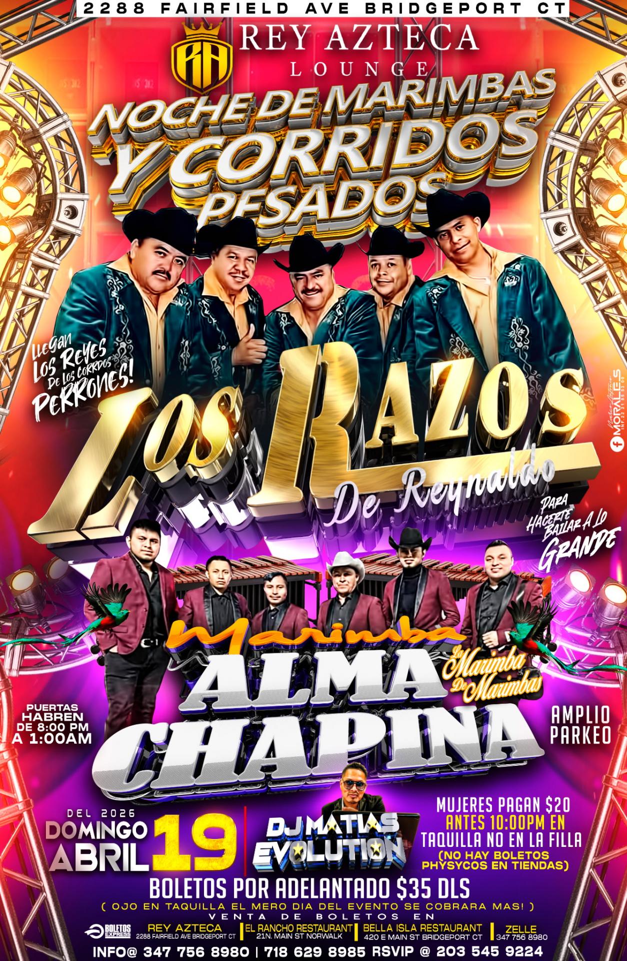 Buy tickets for Los Razos De Reynaldo, y Marimba Alma Chapina Los Razos De Reynaldo, y Marimba Alma Chapina