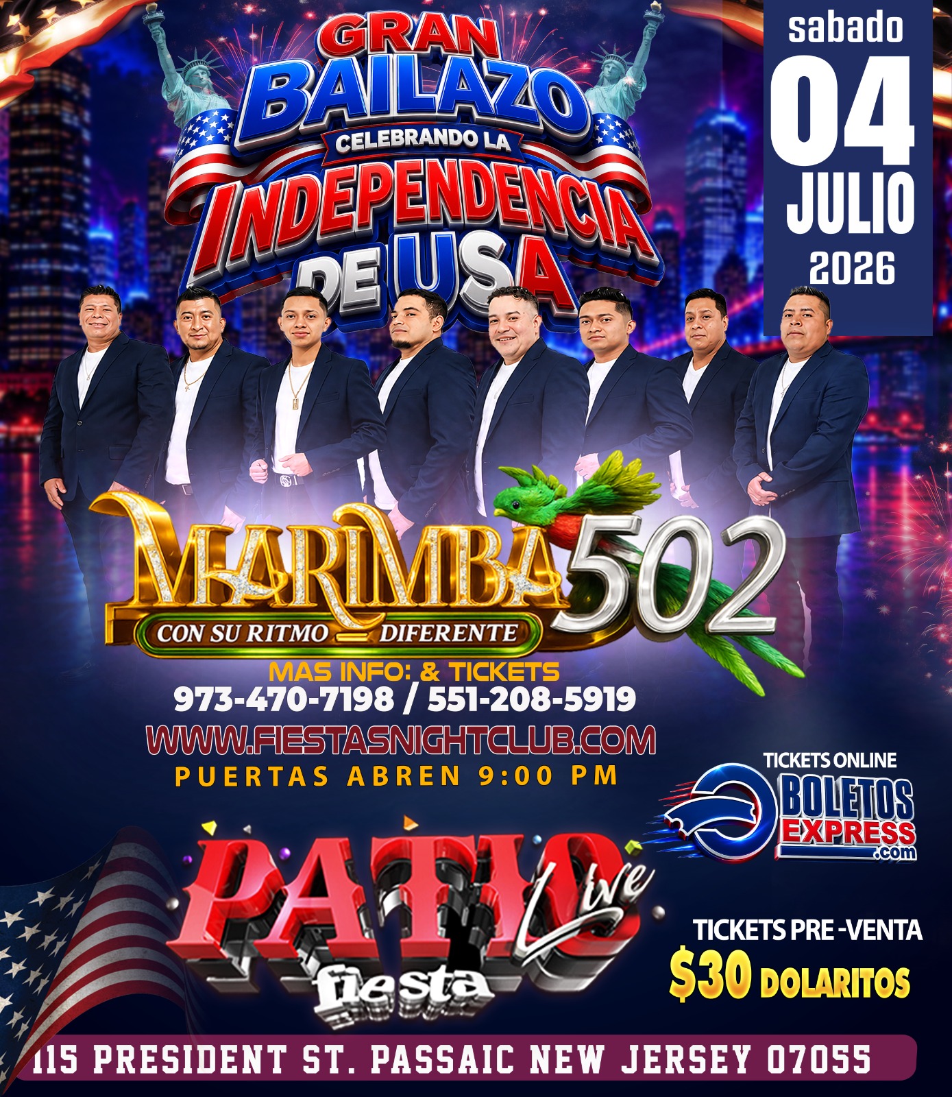 Buy tickets for MARIMBA 502 CON SU RITMO DIFERENTE MARIMBA 502 CON SU RITMO DIFERENTE